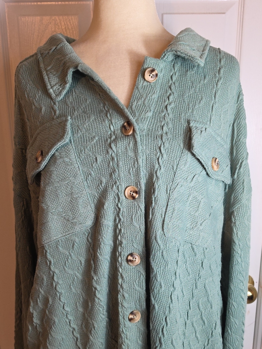 New In Sweater Shacket - Picture 2 of 13